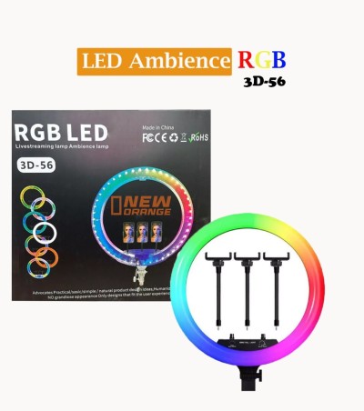RGB LED Ringlight 3D-56 LIVESTREAMING LAMP AMBIENCE