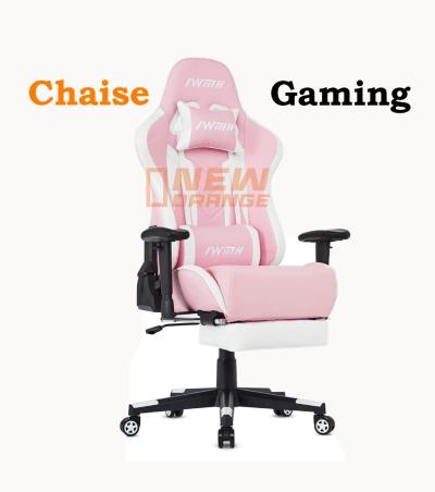 chaise  gamer  tecfan rose
