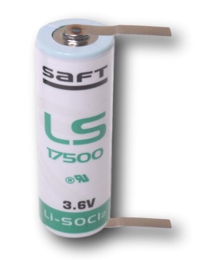 Saft LS17500 3.6V Lithium Battery SOUDABLE