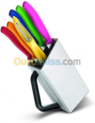 Bloc porte-couteaux coloré