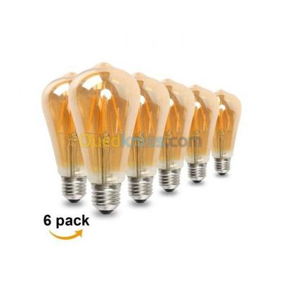 Pack 6 Lampes Edison Led