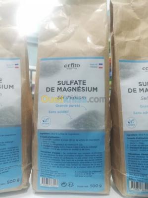 Sulfate de magnésium Sel d'Epsom Qualité premium Fabriqué en France ملح إنجليزي جودة عالية صنع فرنسا