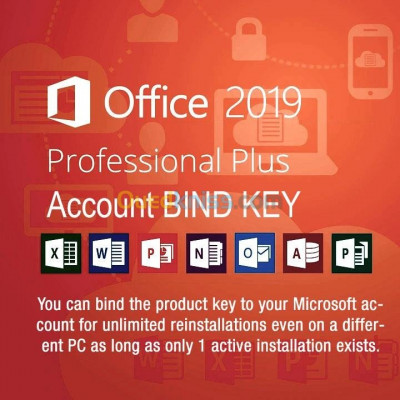 Clés Microsoft Office Bind Account