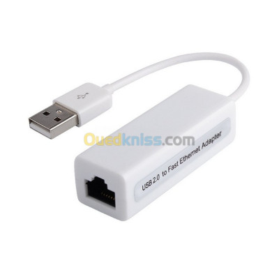 Adaptateur Convertisseur Carte réseau LAN USB 2.0 vers RJ45 100Mbps