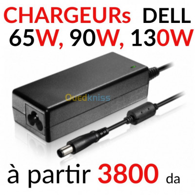 Chargeurs DELL 65W,90W, 130W