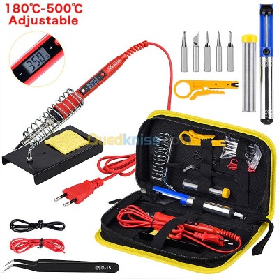 kit Fer à souder électronique JCD 908S 80W 220V LCD température réglable