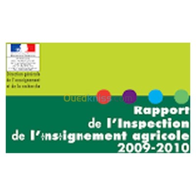الجزائر-درارية-كتب-و-مجلات-rapport-de-l-inspection-enseignement-agricole-2007-2008