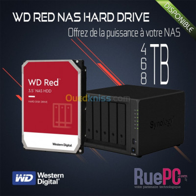 DISQUE DUR WD RED NAS 3.5"  4To / 6TO