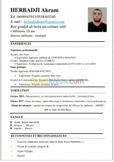 setif-ouargla-oran-illizi-ain-oulmene-hassi-messaoud-es-senia-bordj-omar-driss-algerie-industrie-production-ingénieur-méthode-mécanicien-indsrl