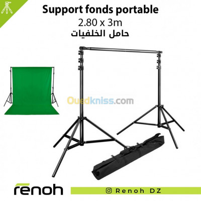 Support fonds portable 2,80x3m