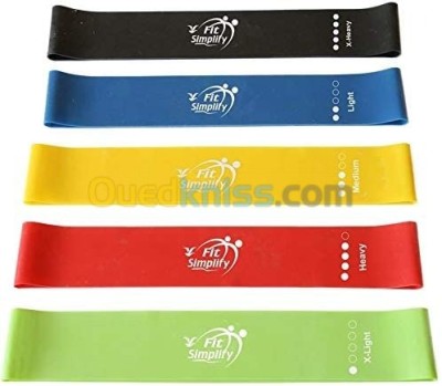 باتنة-الجزائر-معدات-رياضية-resistance-bands-مطاط-رياضي-5-pièces