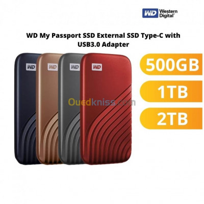 SSD EXTERNE WD MY PASSPORT 500Gb 1TB
