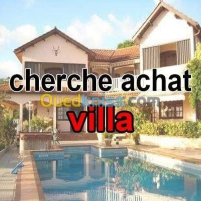 Cherche achat Villa Alger Cheraga
