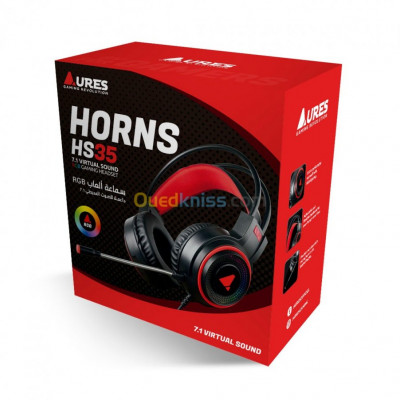 Casque Aures HORNS HS35 RGB VS 7.1 