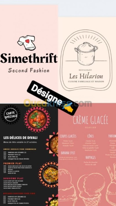 الجزائر-وسط-إشهار-و-اتصال-logo-désigne-menu-restaurant