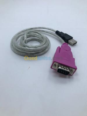 Câble  COM RS232 DB9  To USB Male