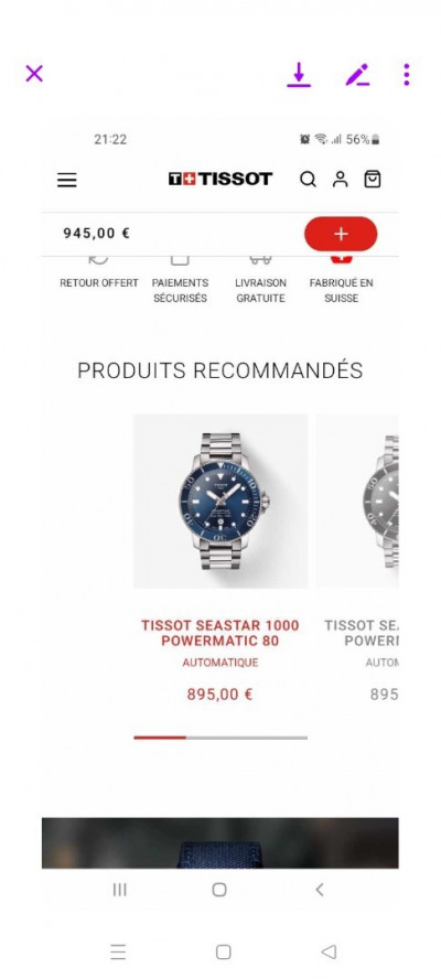 Ouedkniss montre best sale tissot automatique