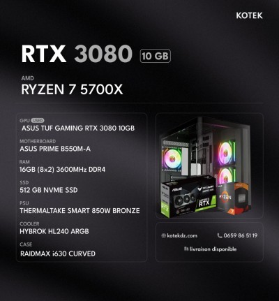 وحدات-مركزية-config-pc-gamer-ryzen-7-5700x-rtx-3080-10gb-16gb-ram-ddr4-512-gb-ssd-nvme-درارية-الجزائر