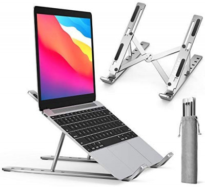 Support Laptop, Tablette Réglable Pliable Aluminium Ergonomique Robuste P4