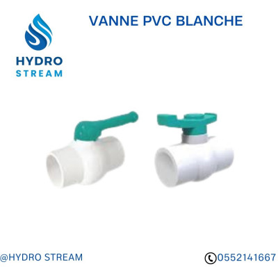 VANNE PVC BLANCHE_ VANNE CANAL 