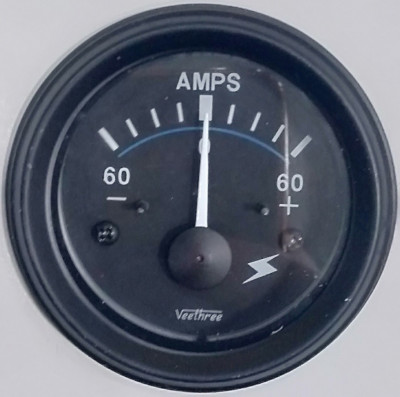 Ampèremètre gauge +60/-60  52mm