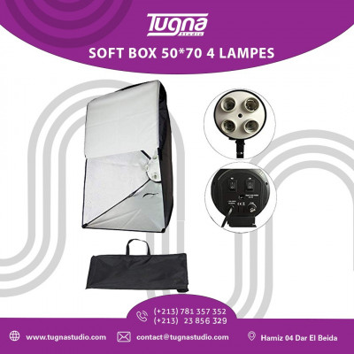 أكسسوارات-الأجهزة-soft-box-5070-4-lampes-دار-البيضاء-الجزائر
