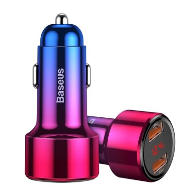 BASEUS QUICK CAR CHARGER DUAL USB 45W