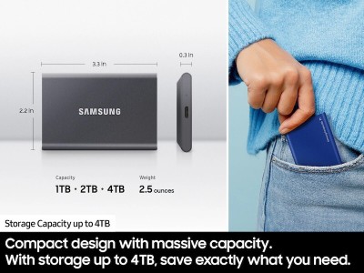 DISQUE DUR SAMSUNG EXTERNE SSD T7 4TB