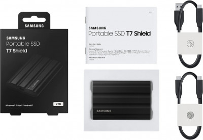DISQUE DUR SAMSUNG EXTERNE SSD T7 SHIELD 2TB