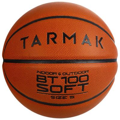 TARMAK Ballon de basket BT100 taille 5 orange pour enfant jusqu'à 10 ans pour débuter.