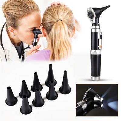 Otoscope Portable avec Loupe 3X et Lumière LED  Contrôle dOreille  8 Capuchons