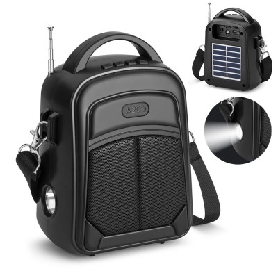 Haut-Parleur Sans Fil YG-A20T avec Panneau Solaire et Son Hi-Fi