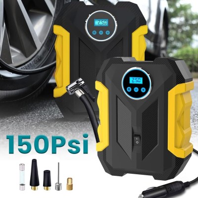 Compresseur dAir Numérique Portable 150 PSI avec Manomètre & Lampe LED