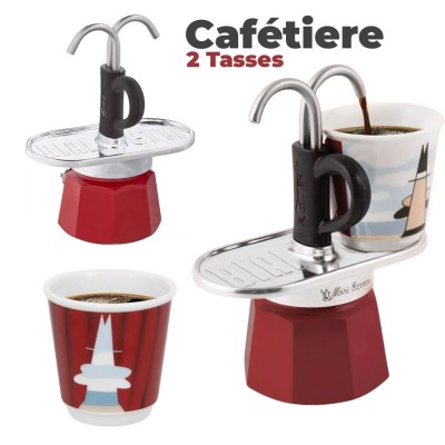 Cafetière 2 Tasses avec 2 Fontaine ماكينة تحضير القهوة