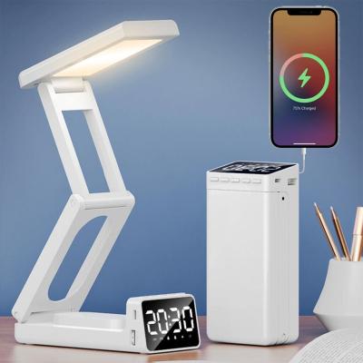 Lampe Multifonction Sans Fil  Éclairage LED, Réveil Intégré & Power Bank 10 000 mAh
