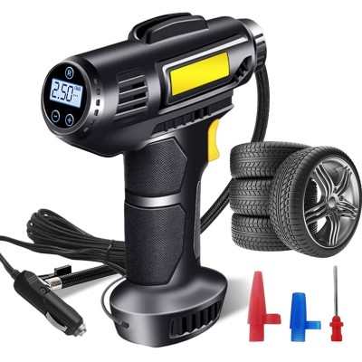 Gonfleur Voiture 12V 120W Compresseur Portable avec LED