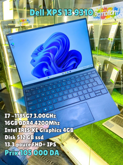 pc-portable-dell-xps-13-9310i7-1185g716gb-ddr4512gb-ssdintel-iris-xe-graphique-4gb133-pouce-fhd-ips-bab-ezzouar-alger-algerie