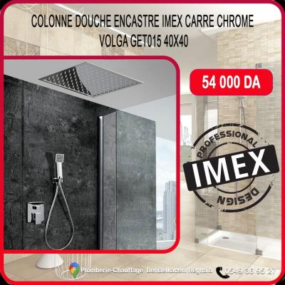 Colonne de douche encastré VOLGA IMEX GET015 chromé