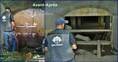 Sciage de béton armé au Disque/Algérie