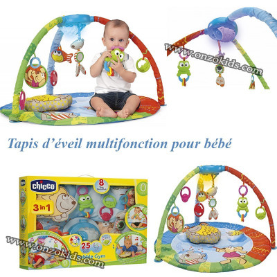 Jouet d'éveil bébé miroir d'activités dans la jungle de Moulin roty sur  allobébé