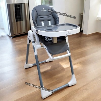 Chaise haute multipostions en simili cuir - OLMITOS