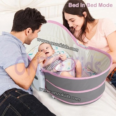 Berceau, Transat Bébé Portable Vibrant et Musical 6en1