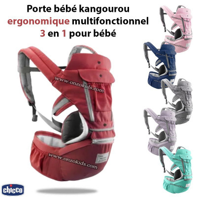 Porte bébé kangourou ergonomique multifonctionnel 3 en 1 pour bébé - Chicco