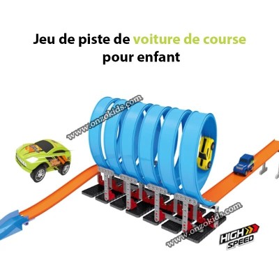 Jeu de piste de voiture de course pour enfant