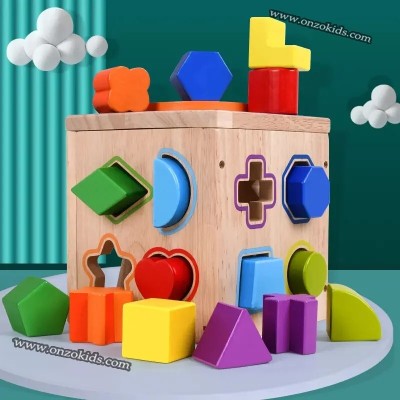 Blocs de construction géométriques assortis pour enfants
