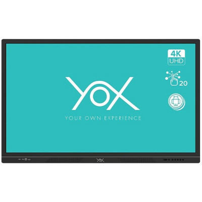 Ecran intéractif YOX tactille 75 Pouces 4K , Android, OPS Windows en Option
