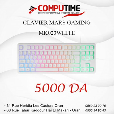 CLAVIER MARS GAMING MK023W WHITE