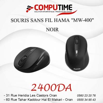 Souris optique sans fil Hama à 6 boutons "MW-400" noire