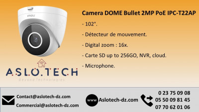 Camera DOME wifi 2MP PoE IPC-T22AP