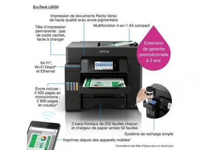 imprimante epson PRO L6570 A4 multifonction